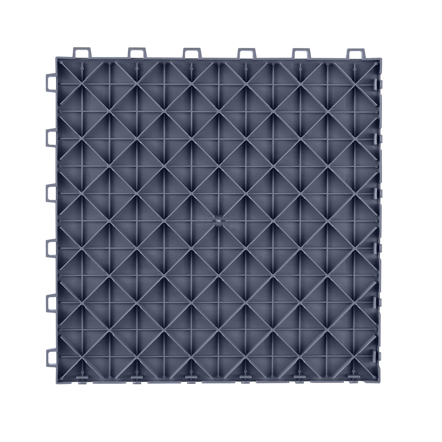 Ineinander greifende Garagenfliesen, 12 x 12 x 0,53 Zoll, 25er-Pack Garagenbodenfliesen, rutschfeste doppelseitige Struktur-Garagenbodenfliesen, für Garagen, Keller, Reparaturwerkstätten, Graphitgrau