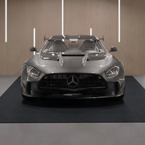 Waterproof Garage Floor Mat for Under Car, Non-Slip 2 x 2.6 M Compact Size Heavy Duty Containment Mat, Protects Garage Floor from Water, Mud and Oil, for Garage, Greenhouse, Entrance | EU