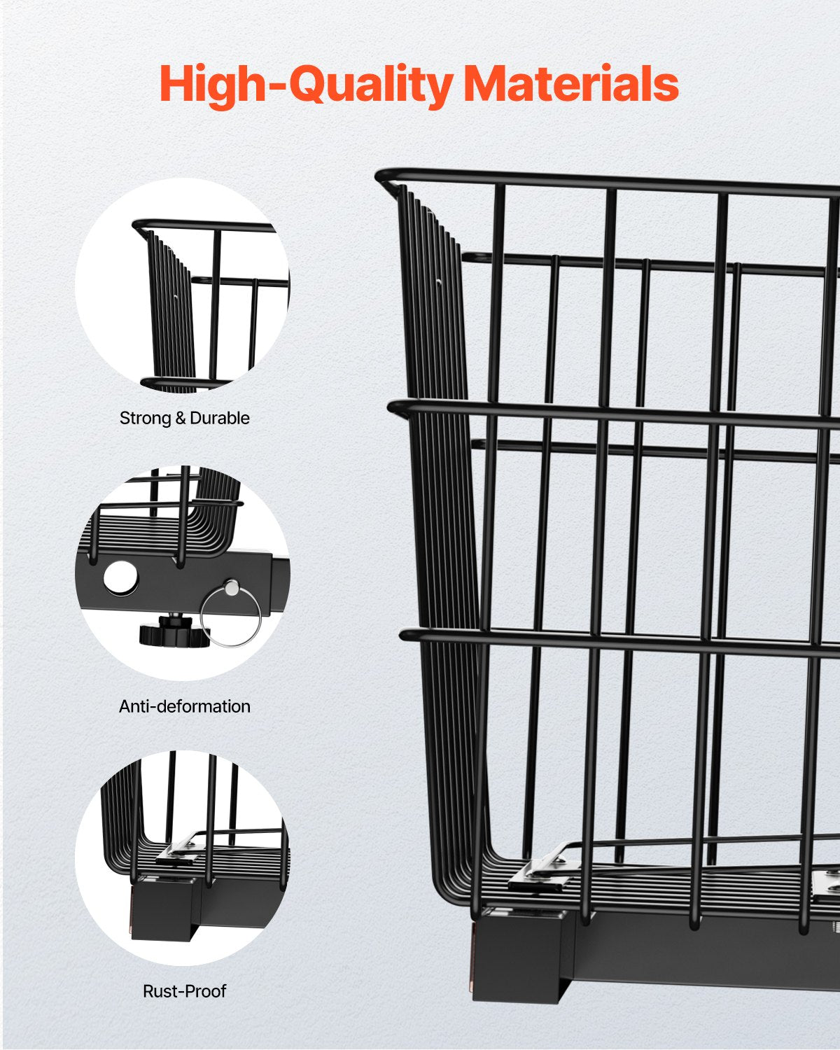 Scooter Rear Basket Heavy Duty Mobility Basket with Handle 1 in Receiver