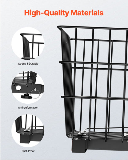Scooter Rear Basket Heavy Duty Mobility Basket with Handle 1 in Receiver