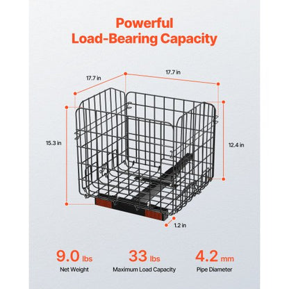 Scooter Rear Basket Foldable Basket 1-inch Receiver Pride Mobility Scooter | EU