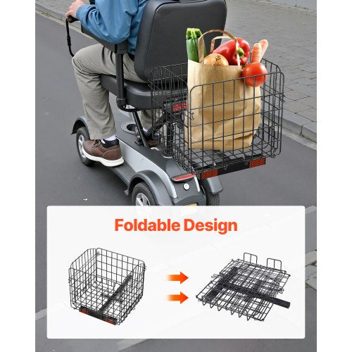 Scooter Rear Basket Foldable Basket 1-inch Receiver Pride Mobility Scooter | EU