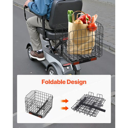 Scooter Rear Basket Foldable Basket 1-inch Receiver Pride Mobility Scooter | EU