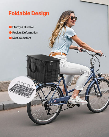 Bakre cykelkorg Vikbar cykelkorg Cargo Net Liner Vattentätt överdrag