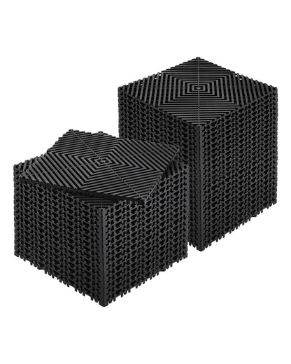Dräneringsmatta Dräneringsgolvplattor 12” x 12” Modulär förreglingsmatta