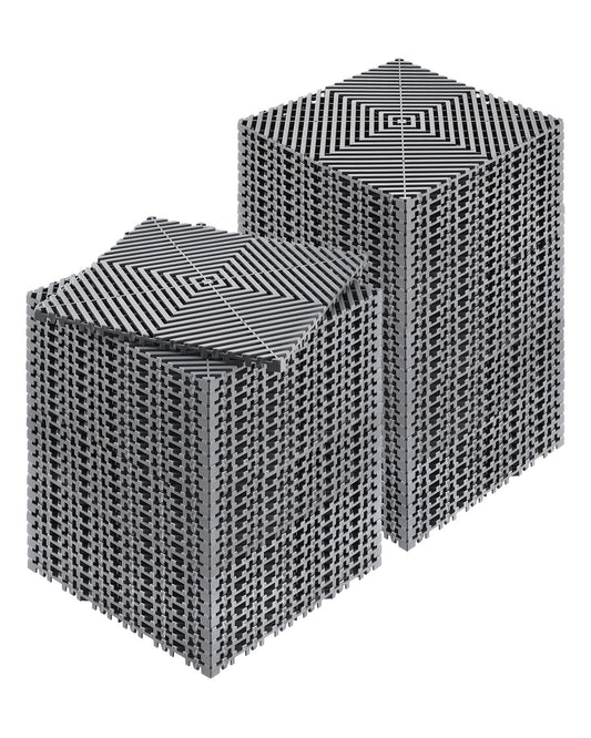 Modular Dräneringsmatta Sammankopplande golvplattor 12" x 12" Dräneringskudde