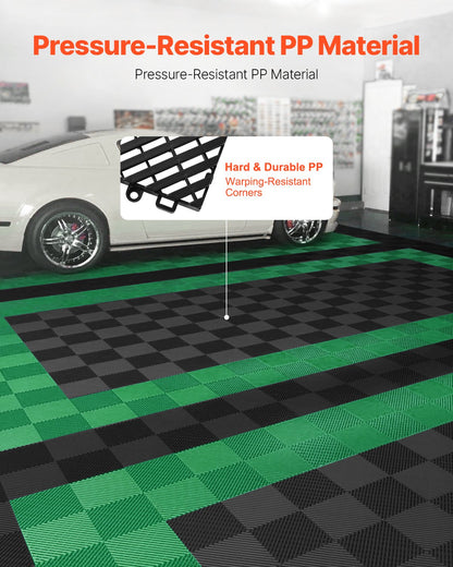 Interlocking Drainage Mat Modular Floor Tiles 12" x 12" Drainage Pad