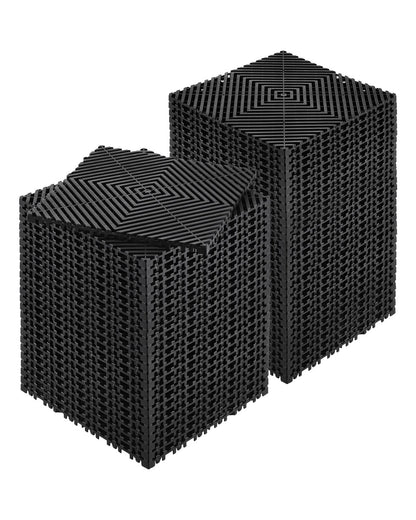 Interlocking Drainage Mat Modular Floor Tiles 12" x 12" Drainage Pad