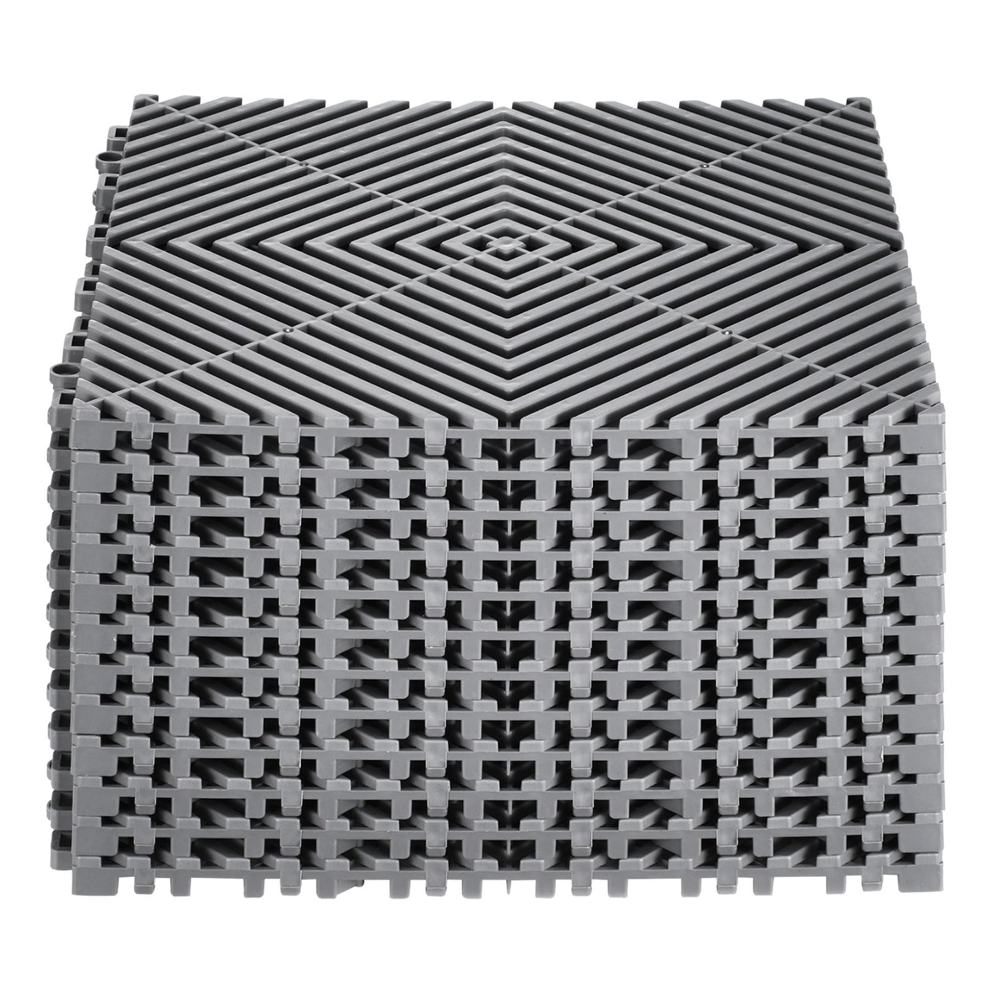 Drainagematte, modulares ineinander greifendes Pad, 12 x 12 Zoll, Drainage-Bodenmatte