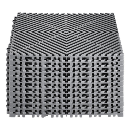 Drainagematte, modulares ineinander greifendes Pad, 12 x 12 Zoll, Drainage-Bodenmatte