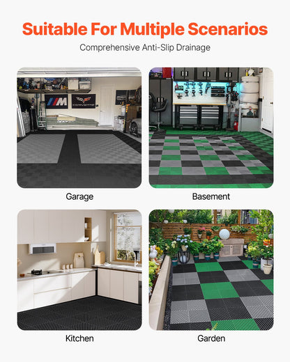 Drainage mat modular interlocking pad 15.7” x 15.7” drainage pad