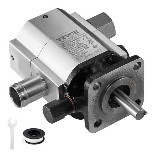 Hydraulisk vedklyvningspump, 13GPM, 2-stegs 3000PSI vedklyvpump, 1'' Inlopp 1/2'' NPT-utlopp 3600 RPM Hydraulisk växelpump i aluminium, för små motormontering vedklyvare Snöplog