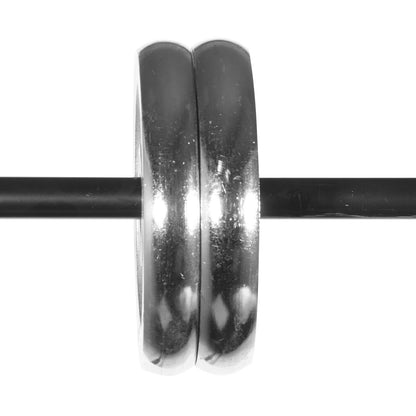 Doppelstangen-Gardinenstangen, 36-72 Zoll (3-6 Fuß) verstellbare Länge, schwarze Doppelgardinenstangen mit Kappenenden, 1" und 3/4" Durchmesser, Doppelte Fenstergardinenstange für transparente und Verdunkelungsvorhänge