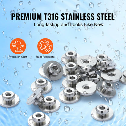 51Pack Cable Railing Kit 3.2mm Wheel Protector Sleeves, Bundle with Black Invisible 3.2mm Tensioner and Terminal, Cable Railing Post Protector for 0.41 Inch Horizontal Hole Post