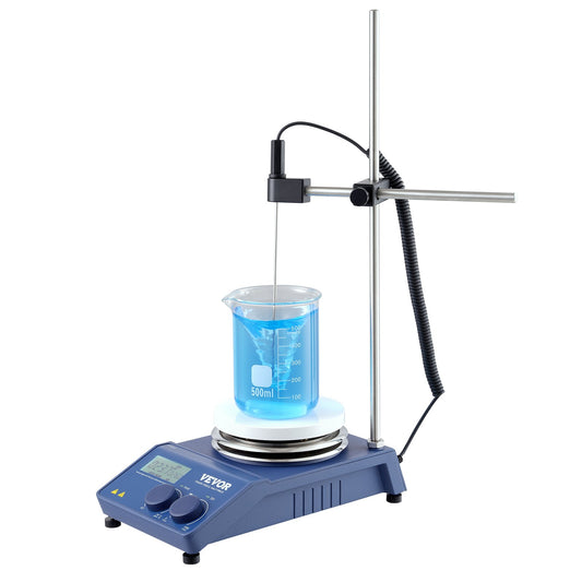 Magnetic Stirrer Hot Plate Max 644°F/340°C Hot Plate Stirrer 1500 RPM 20L