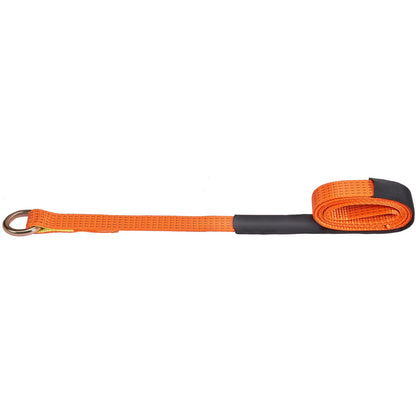 Ratchet Tie Down Straps Kit, Lasso Style 2" x 120" Tire Straps, 5512 LBS Working Load, 11023 LBS Breaking Strength, Car Tie Down Straps with Hooks for Car, Truck, Trailer, 4-Pack