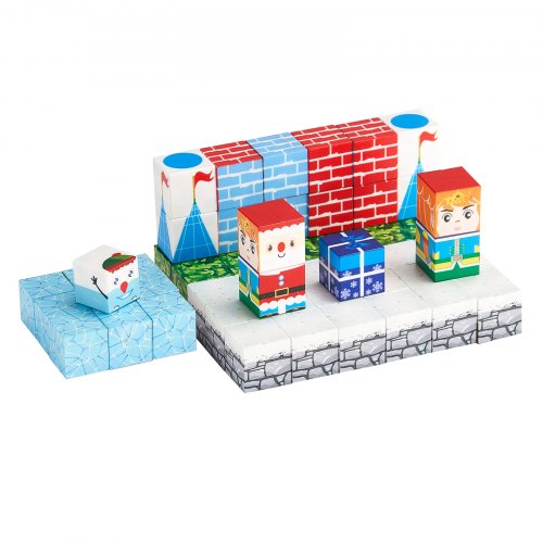 Magnetiska Block 150 ST Glaciärslott Set STEM Montessori Sensoriska Leksaker