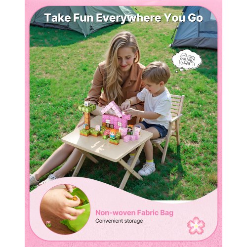 Magnetiska Block 100 ST Prinsessslott Set STEM Montessori Sensoriska Leksaker |  EU