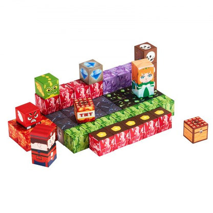 Magnetiska Block 100 ST Mörka Slott Set STEM Montessori Sensoriska Leksaker
