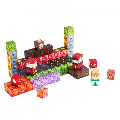 Magnetiska Block 150 ST Mörka Slott Set STEM Montessori Sensoriska Leksaker