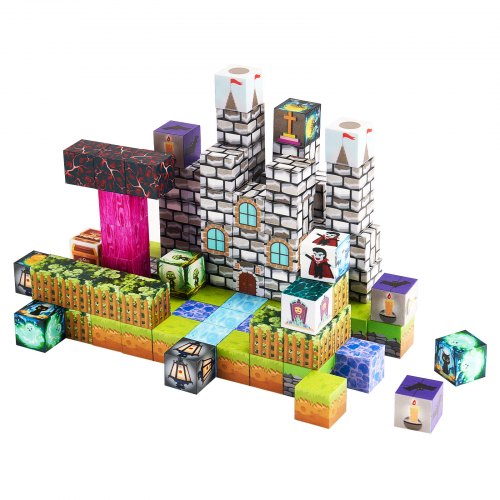 Magnetiska Block 100 ST Kyrkogårdszombier Set STEM Montessori Sensoriska Leksaker