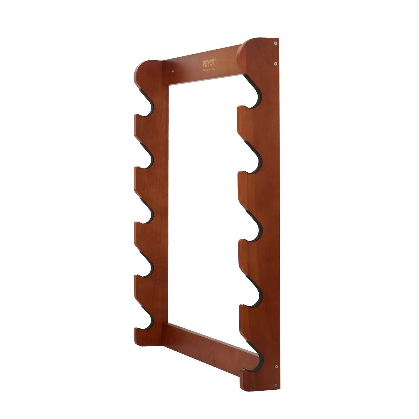 Gun Rack 5-fack Wood Gun Rack Väggmonterad Gun Display Rack rymmer 5 gevär