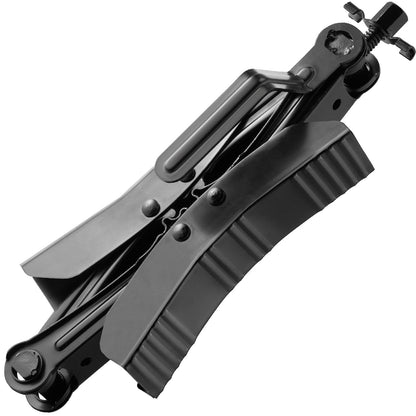 Wheel chock stabilizer 2 sets for motorhomes with ratchet wrench