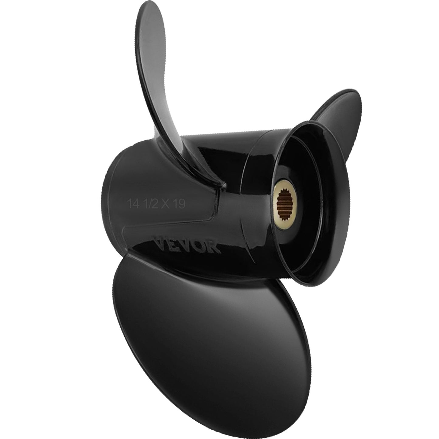 Outboard Propeller, Replaces OEM 3817468, 3-Blade 14.5\" x 19\" Aluminum Boat Propeller, Compatible with Volvo Penta SX Drive All Models, with 19 Tooth Splines, RH