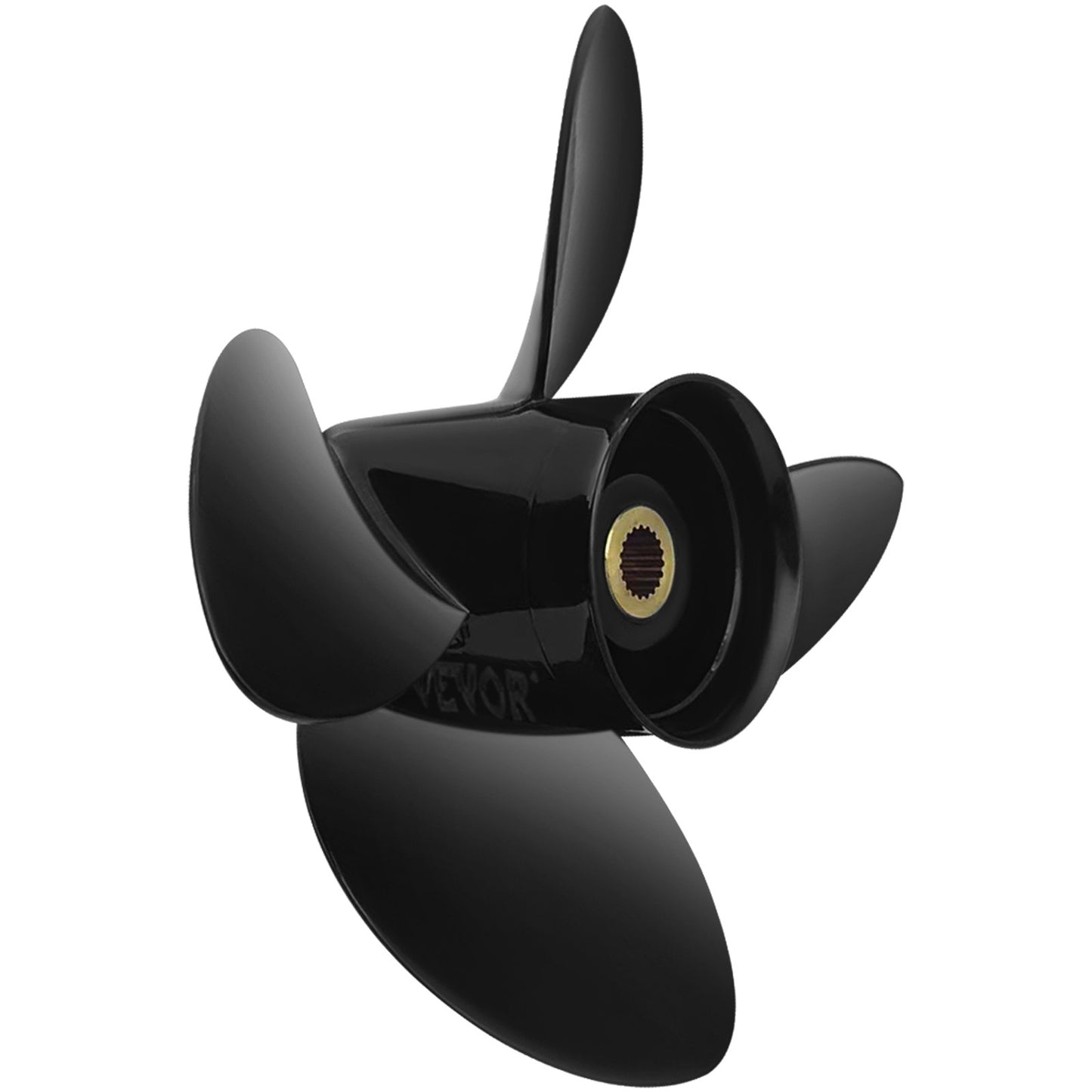 Outboard Propeller, Replaces OEM 3587522, 4-blade 14 1/4\" x 19\" Aluminum Boat Propeller, Compatible with Volvo Penta SX Drive All Models, with 19 Tooth Splines, RH