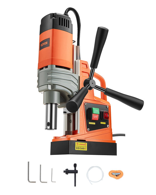 Magnetborrmaskin Magnetisk Borra 1300W 2922lbf/13000N Bärbar Mag Drill Tryck på 810rpm