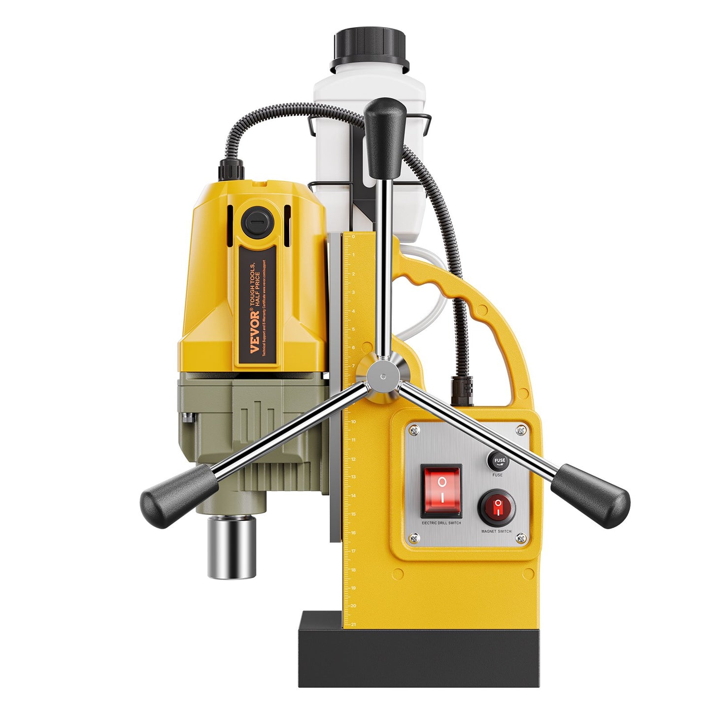 Magnetic Drill 1400W 2810 lbf Mag Drill Press 1.6 in Drill Diameter 11 Bits