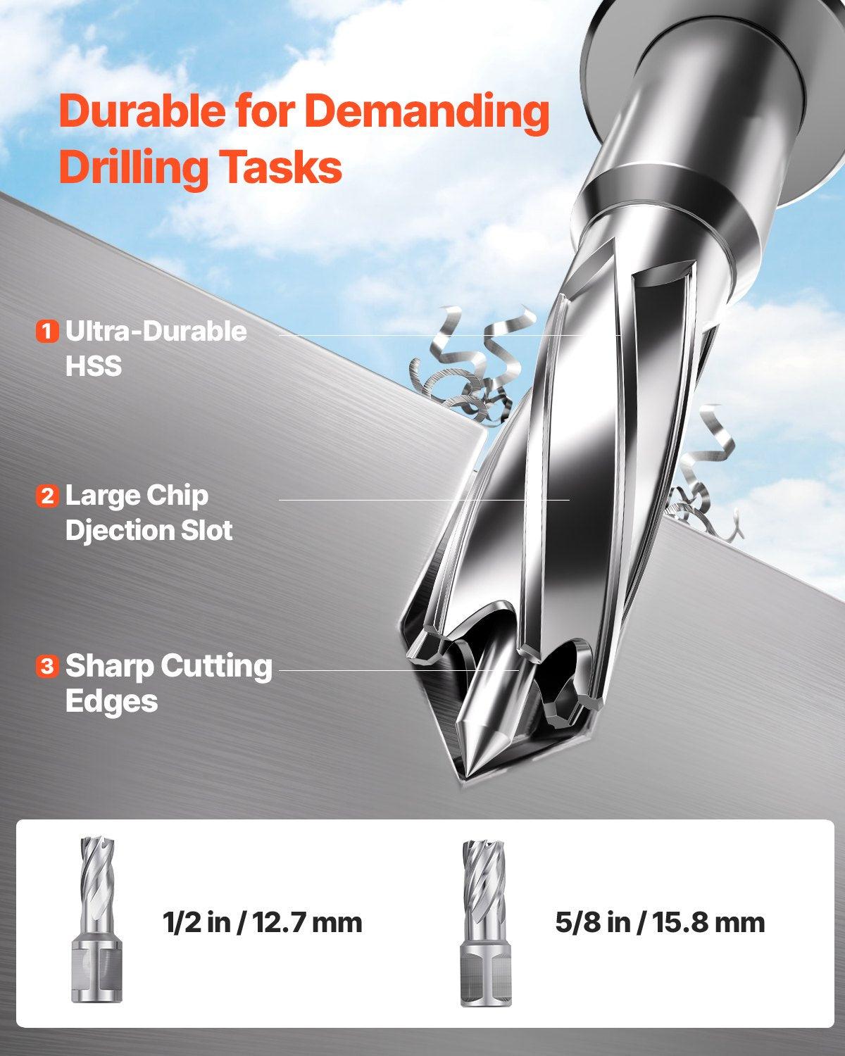 Magnetic Drill 1200W 2810 lbf Mag Drill Press 1.6 in Drill Diameter Yellow