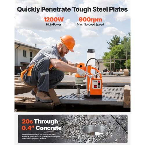 Magnetic drill press Magnetic drill press 1200 W 38 mm Drill diameter 900 rpm | EU