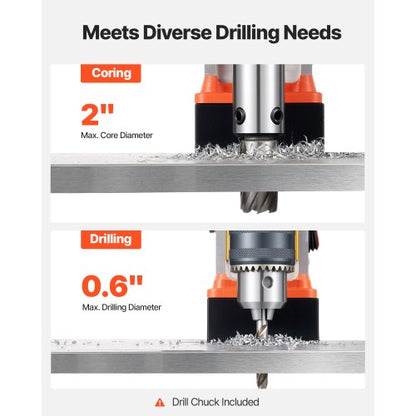 Magnetic drill press Magnetic drill press 1350W 50mm drill diameter 0-800rpm | EU