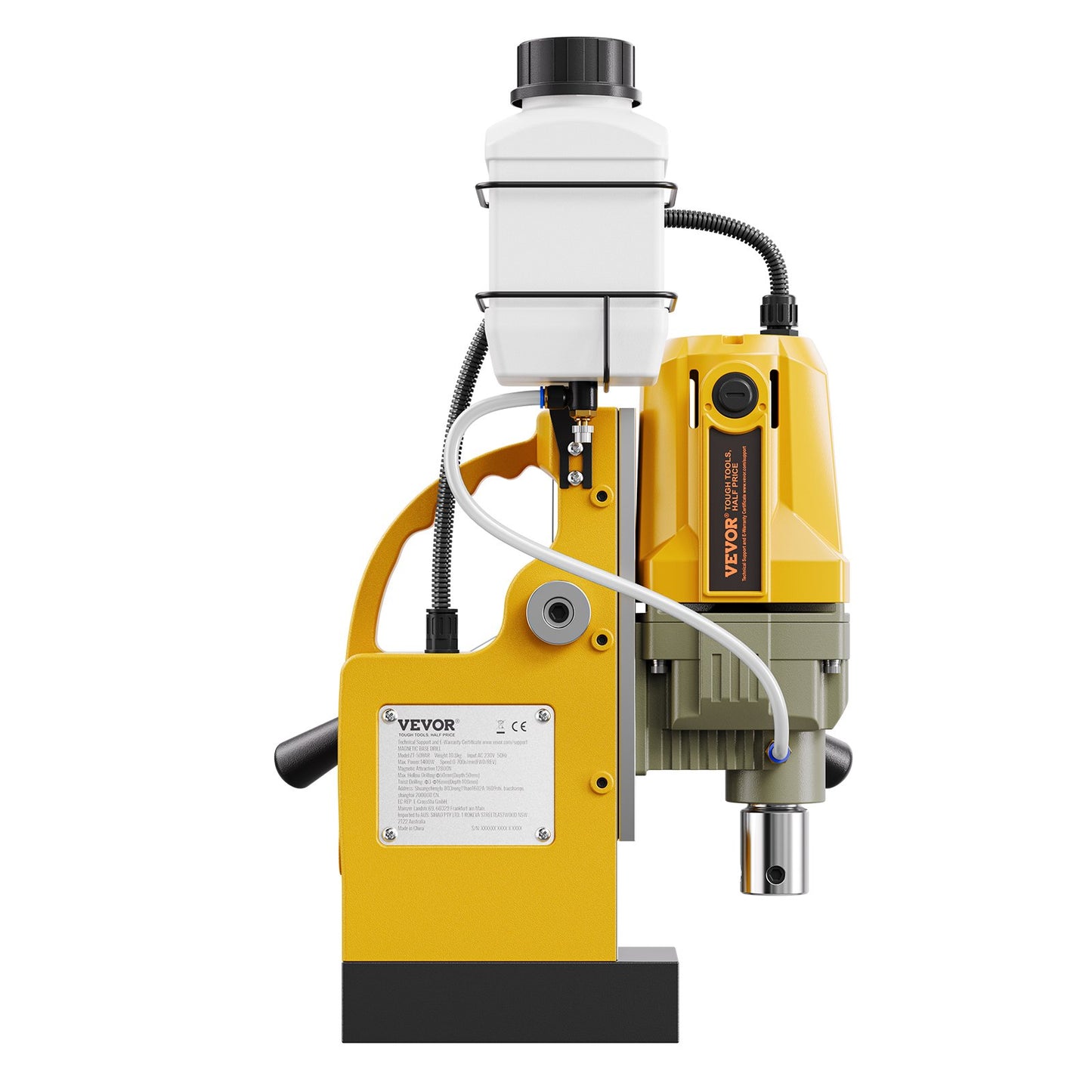 Magnetisk borr 1400W 2810 lbf Mag borrpress 1,6 i borrdiameter 800 rpm