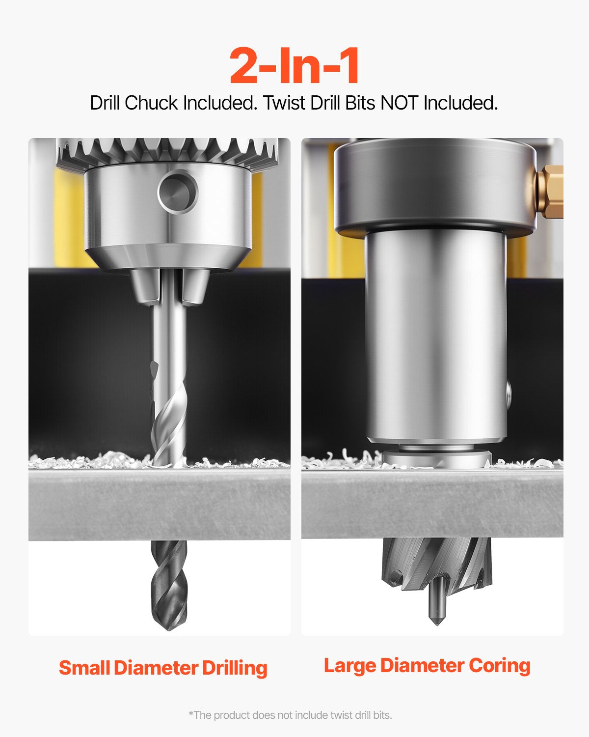 Magnetic drill 1400W 2922 lbf Mag drill press 2 in drill diameter 0-750 rpm