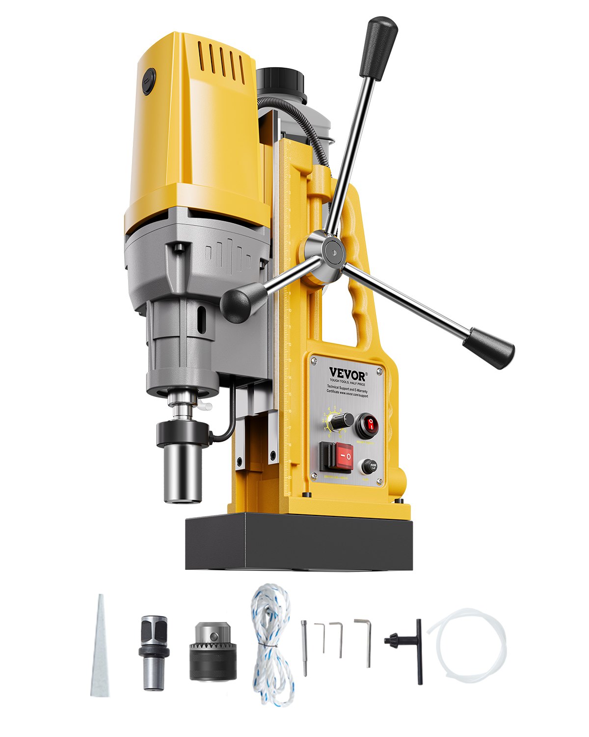 Magnetic drill 1400W 2922 lbf Mag drill press 2 in drill diameter 0-750 rpm