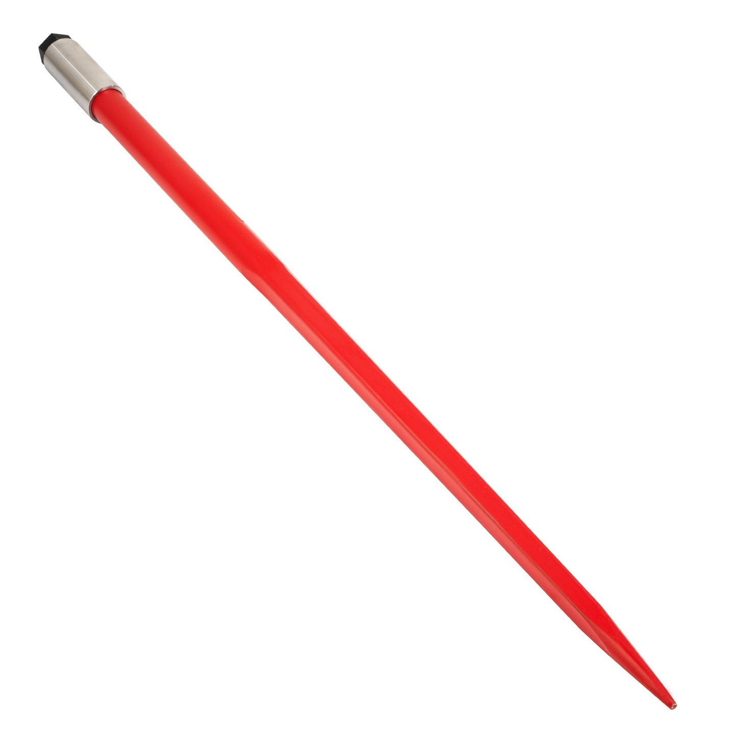 Hay Spear 49" balspjut 4500 lbs Kapacitet, balspets snabbfäste fyrkantiga höbalspjut 1 3/4" breda, rödbelagda balgafflar, balhö spik med sexkantsmutter och hylsa för skopor Traktorer lastare