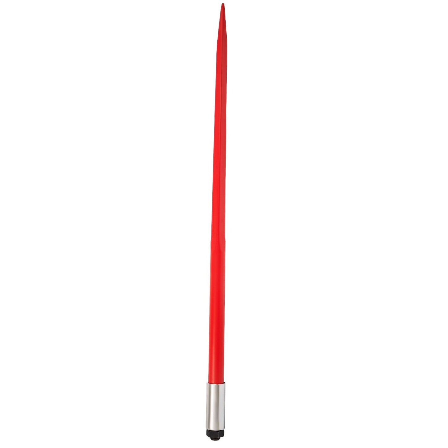Hay Spear 49" balspjut 4500 lbs Kapacitet, balspets snabbfäste fyrkantiga höbalspjut 1 3/4" breda, rödbelagda balgafflar, balhö spik med sexkantsmutter och hylsa för skopor Traktorer lastare