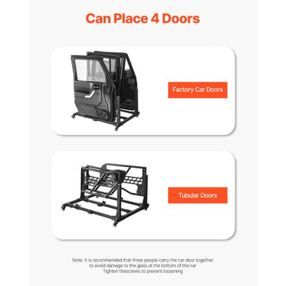4 Dörrar Jeep Door Storage Cart för Jeep Wrangler JK JKU JL Gladiator |  EU