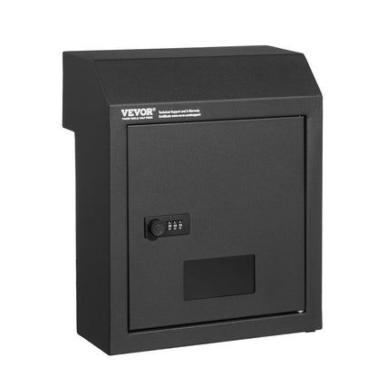 Through The Door Key Drop Box Postlåda med kombinationslås Svart