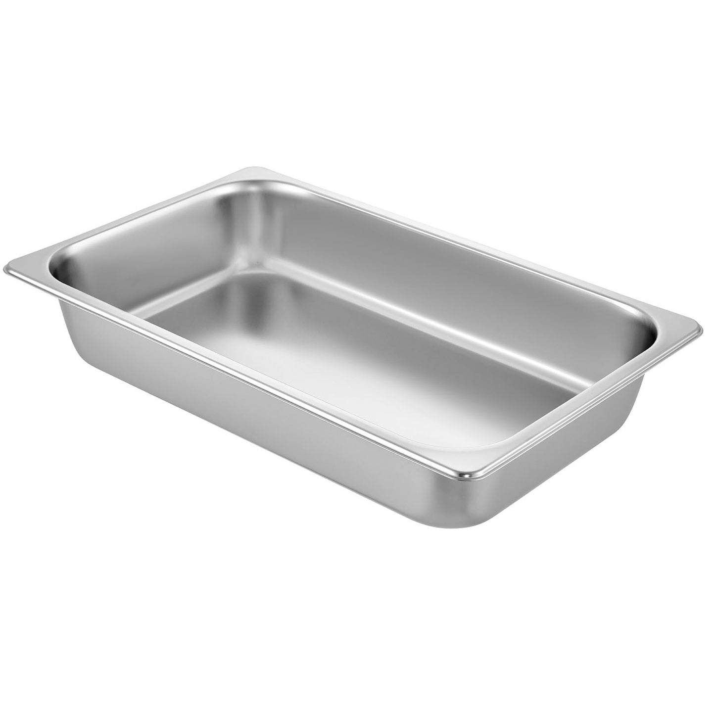 6-Pack Steamer Pans 20.9 x 12.8 x 3.9 Inch Deep Steamer Pan Full Size 13L Stainless Steel Deep Food Container Oven Tray Hotel Pans Anti-jam Steamer Pan