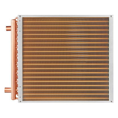 20" x 20" Wärmetauscher Wasser zu Luft 3-reihig 3/8" Kupferanschlüsse 242 Lamellen