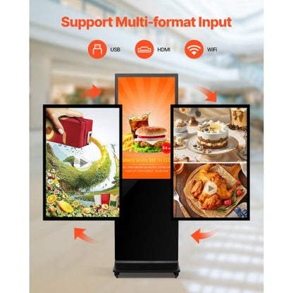43" Digital Signage Display Pekskärm 2K UHD LCD Golvstående Kiosk |  EU