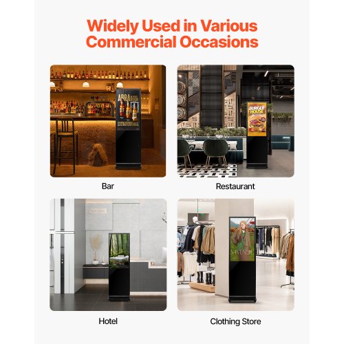 43" Digital Signage Display Pekskärm 2K UHD LCD Golvstående Kiosk |  EU