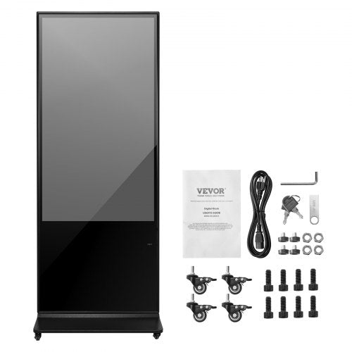 55" Digital Signage Display Pekskärm 4K UHD LCD Golvstående Kiosk |  EU