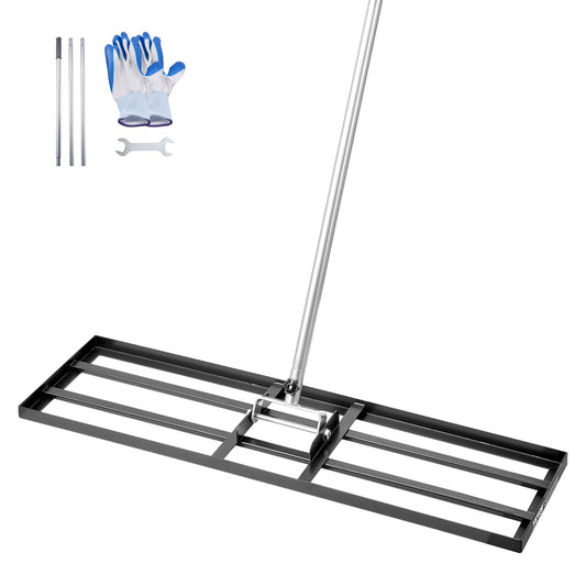 10x36 Inch Grass Leveling Rake 83.9 Inch Adjustable Handle for Yard Golf Court