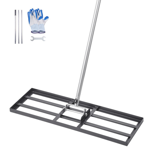 10x30 tum Gräsnivellerande raka 83,9 tum justerbart handtag för Yard Golf Court