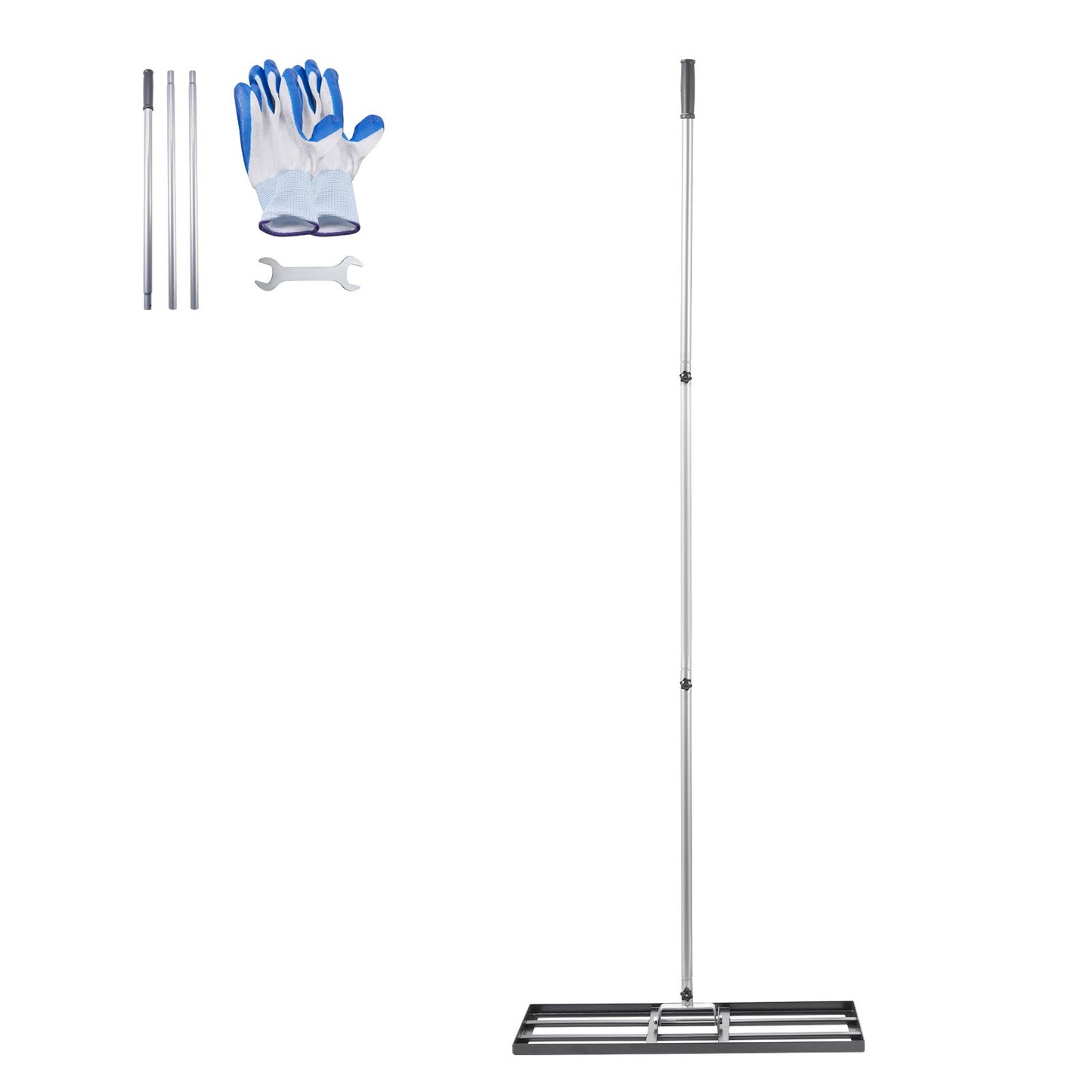 10x30 tum Gräsnivellerande raka 83,9 tum justerbart handtag för Yard Golf Court
