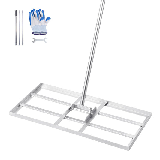 14x30 tum Gräsutjämningsrake 78 i justerbart handtag för Yard Golf Court
